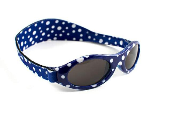 Adventure Banz Wrap Around Sunglasses - Blue Dot - Clearance