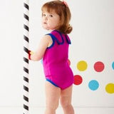 Splash About Baby Wrap - Pink with Blue Binding - Clearance