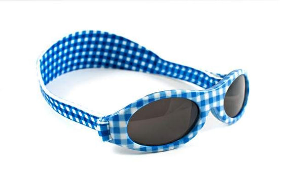 Adventure Banz Wrap Around Sunglasses - Blue Check - Clearance