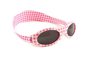 Adventure Banz Wrap Around Sunglasses - Pink Check