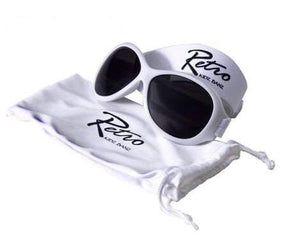 Retro Banz Wrap Around Sunglasses - White